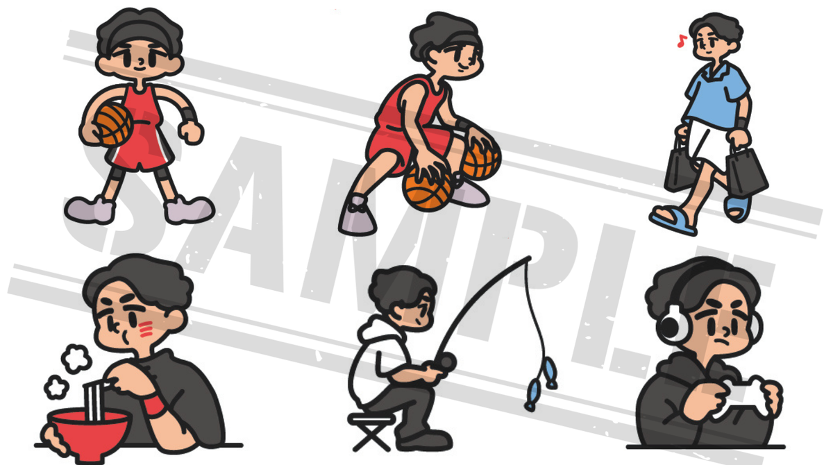 イラスト制作中